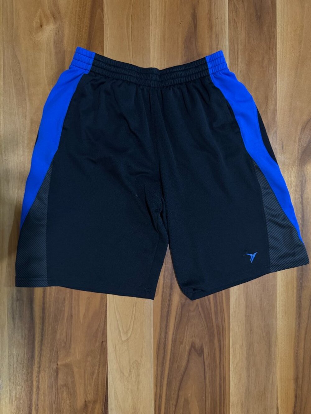 Old Navy Active Boy's Large (10-12) Black Blue Athletic Gym Running Shorts